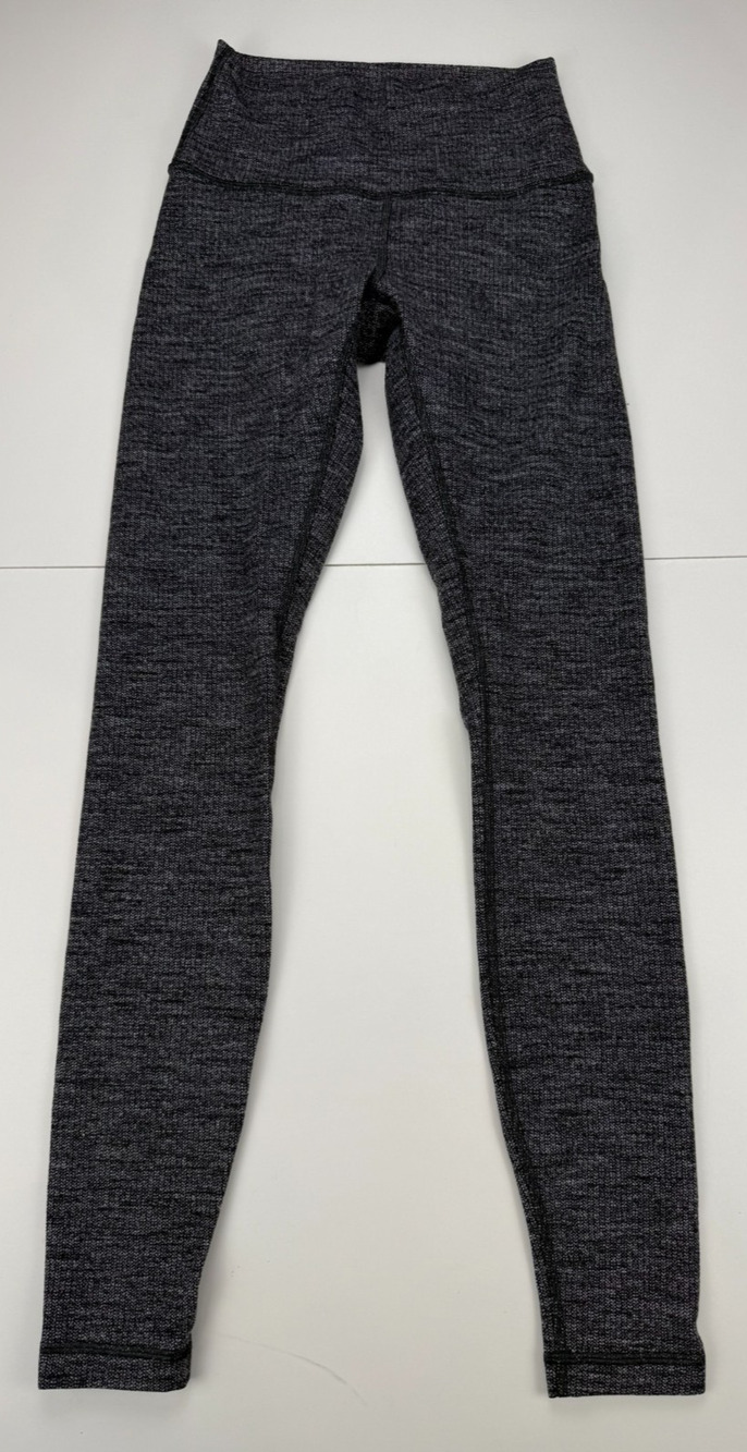 Lululemon Wunder Under Hi-Rise 7/8 Leggings 25" Size 4 Heathered Blac
